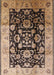 Machine Washable Industrial Modern Bakers Brown Rug, wshurb618