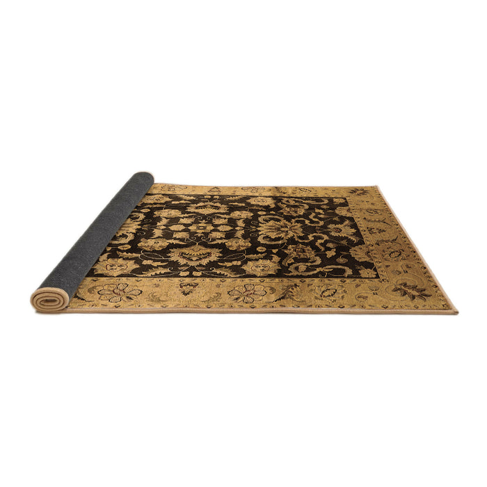Sideview of Oriental Brown Traditional Rug, urb618brn