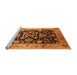 Sideview of Machine Washable Oriental Orange Traditional Area Rugs, wshurb618org