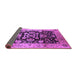 Sideview of Oriental Purple Traditional Rug, urb618pur