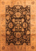 Machine Washable Oriental Orange Traditional Area Rugs, wshurb618org