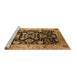 Sideview of Machine Washable Oriental Brown Traditional Rug, wshurb618brn