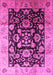 Oriental Pink Traditional Rug, urb618pnk