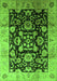 Oriental Green Traditional Rug, urb618grn