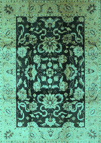 Oriental Turquoise Traditional Rug, urb618turq