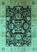 Oriental Turquoise Traditional Rug, urb618turq