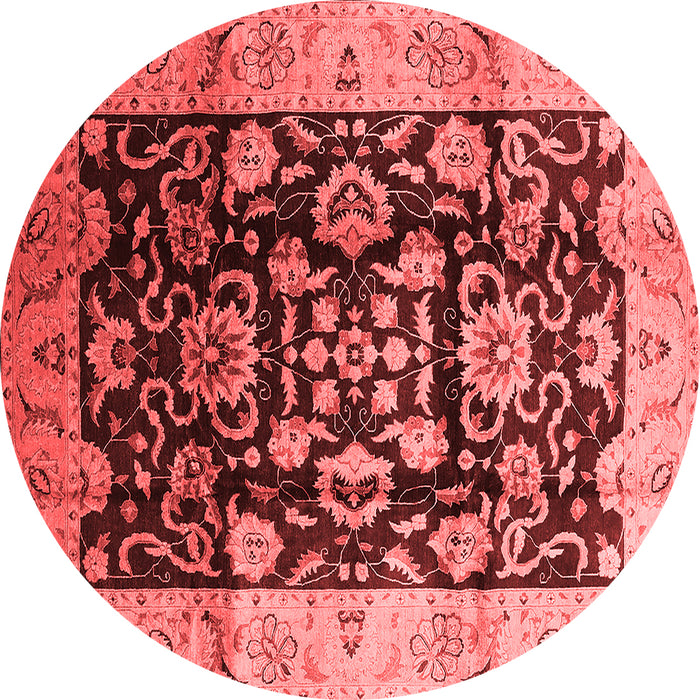 Machine Washable Oriental Red Traditional Rug, wshurb618red
