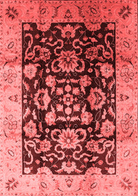 Oriental Red Traditional Rug, urb618red