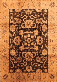 Oriental Orange Traditional Rug, urb618org