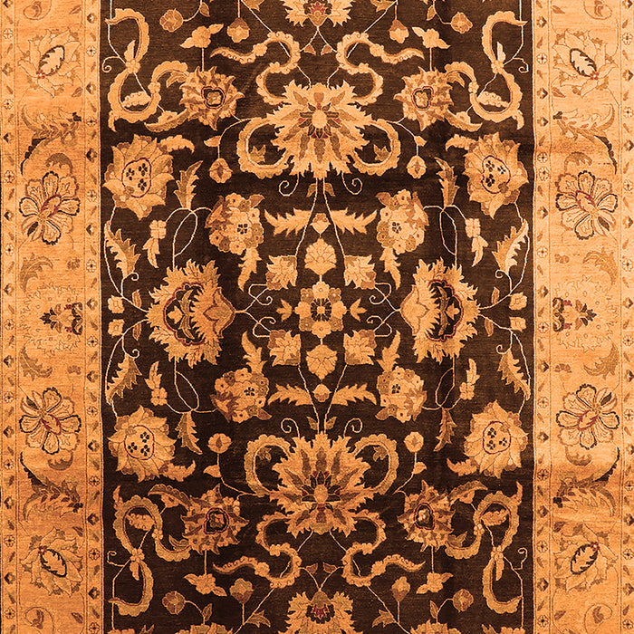 Oriental Orange Traditional Rug, urb618org