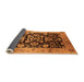 Sideview of Oriental Orange Traditional Rug, urb618org
