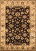 Oriental Brown Traditional Rug, urb619brn