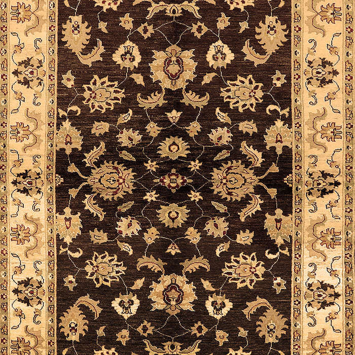 Oriental Brown Traditional Rug, urb619brn