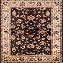 Square Machine Washable Industrial Modern Vermilion Red Rug, wshurb619