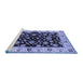 Sideview of Machine Washable Oriental Blue Traditional Rug, wshurb619blu