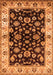 Oriental Orange Traditional Rug, urb619org