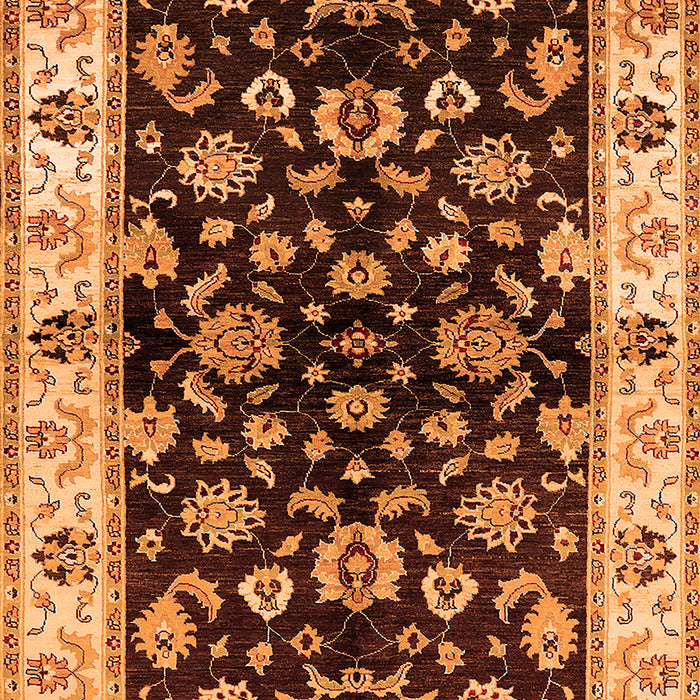 Oriental Orange Traditional Rug, urb619org