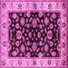 Square Oriental Pink Traditional Rug, urb619pnk