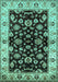 Oriental Turquoise Traditional Rug, urb619turq