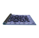 Sideview of Oriental Blue Traditional Rug, urb619blu