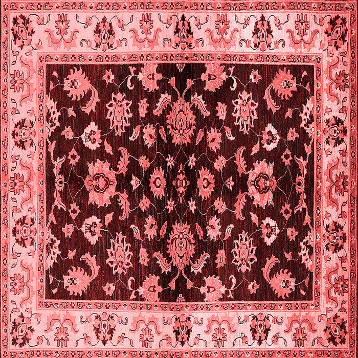 Machine Washable Oriental Red Traditional Rug, wshurb619red