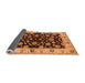 Sideview of Oriental Orange Traditional Rug, urb619org