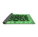 Sideview of Oriental Emerald Green Traditional Rug, urb619emgrn