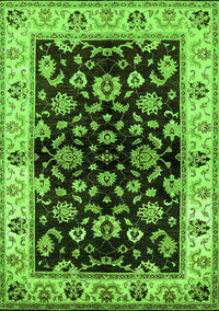 Oriental Green Traditional Rug, urb619grn