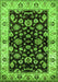 Oriental Green Traditional Rug, urb619grn