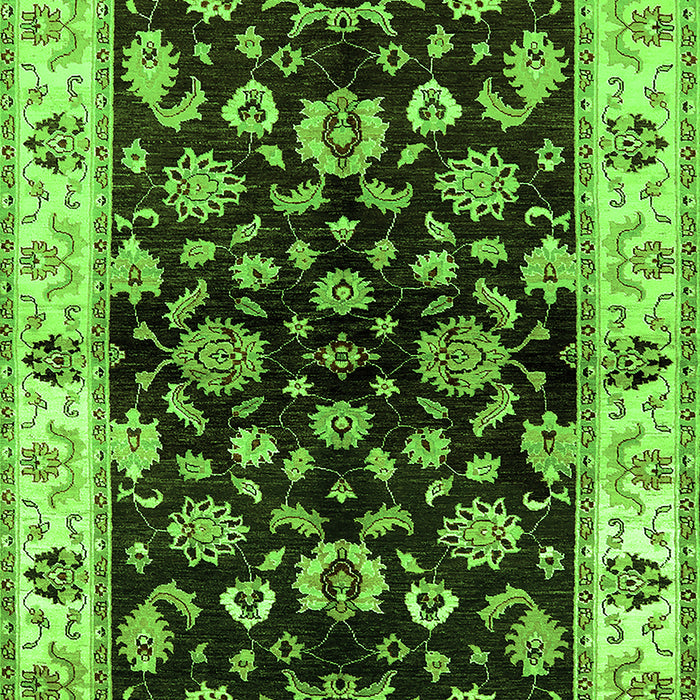 Oriental Green Traditional Rug, urb619grn
