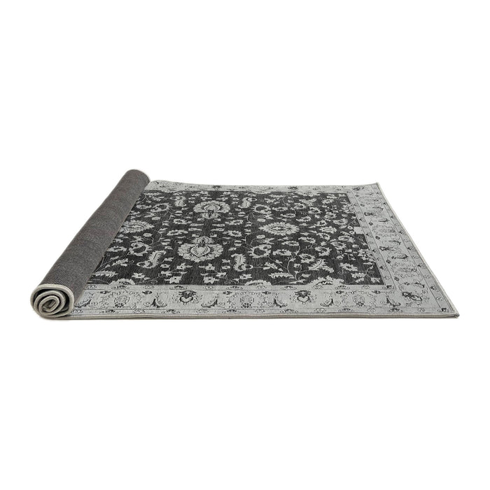 Sideview of Oriental Gray Traditional Rug, urb620gry