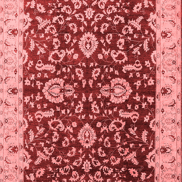 Machine Washable Oriental Red Traditional Rug, wshurb620red