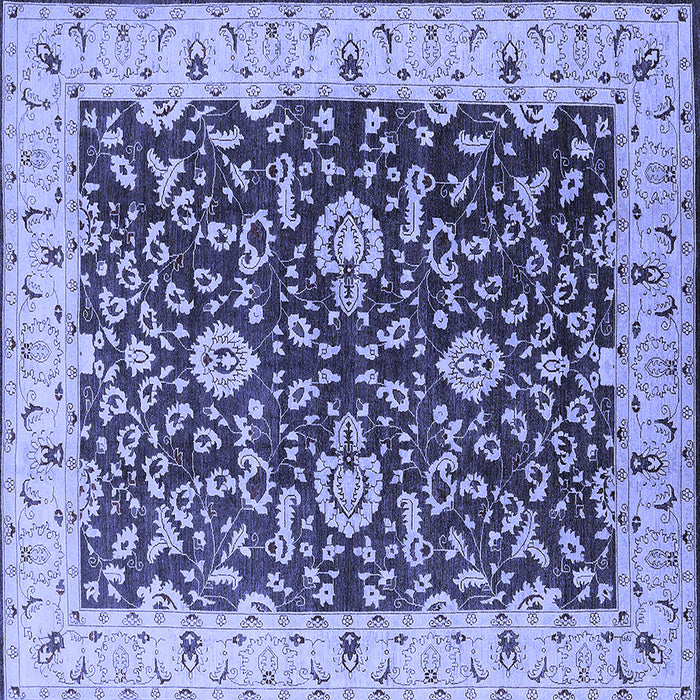 Square Oriental Blue Traditional Rug, urb620blu