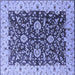 Square Oriental Blue Traditional Rug, urb620blu