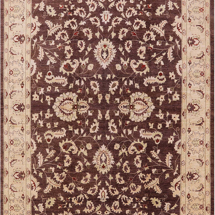 Mid-Century Modern Red Brown Oriental Rug, urb620