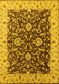 Oriental Yellow Traditional Rug, urb620yw