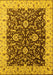 Oriental Yellow Traditional Rug, urb620yw