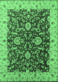 Oriental Emerald Green Traditional Rug, urb620emgrn