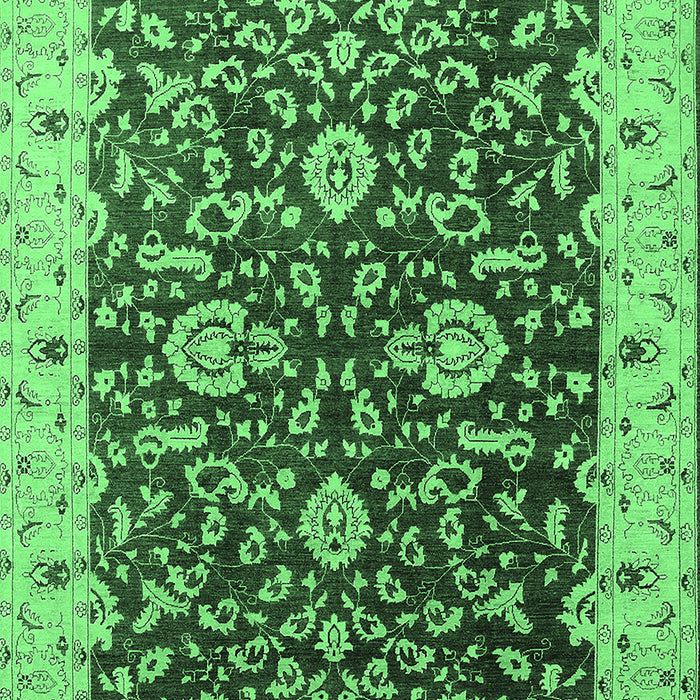 Oriental Emerald Green Traditional Rug, urb620emgrn