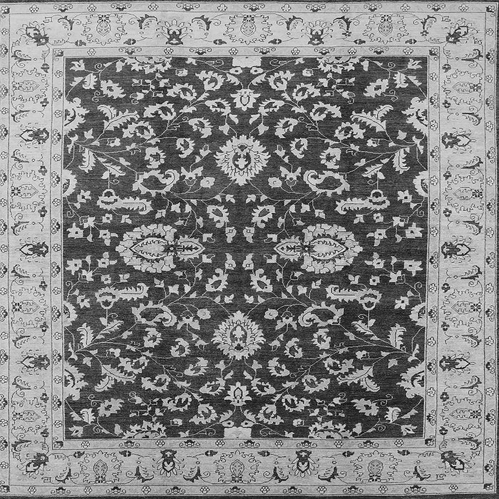 Square Oriental Gray Traditional Rug, urb620gry