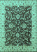 Oriental Turquoise Traditional Rug, urb620turq