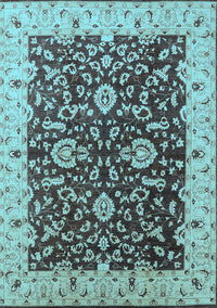 Oriental Light Blue Traditional Rug, urb620lblu