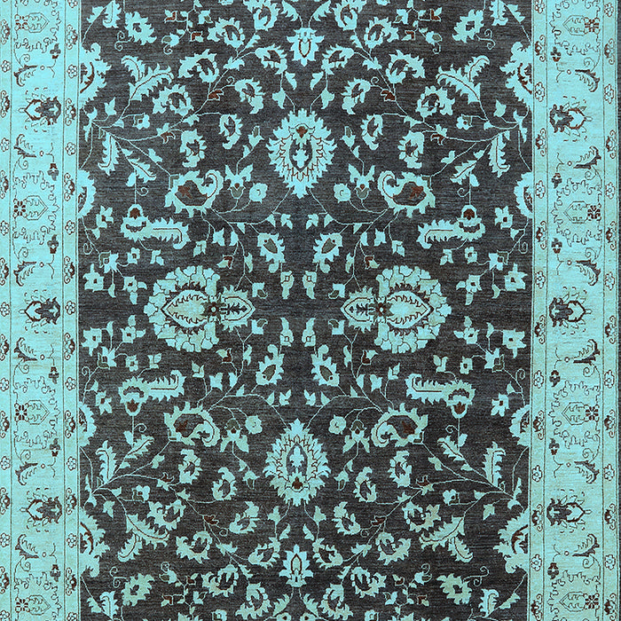Oriental Light Blue Traditional Rug, urb620lblu