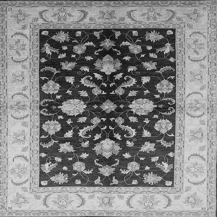 Square Oriental Gray Traditional Rug, urb621gry