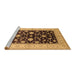 Sideview of Machine Washable Oriental Brown Traditional Rug, wshurb621brn