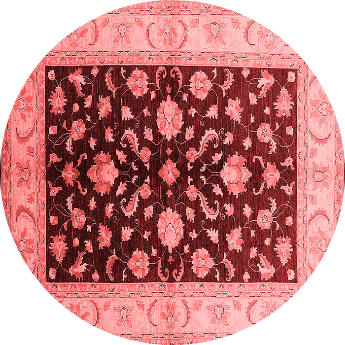 Machine Washable Oriental Red Traditional Rug, wshurb621red