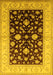 Oriental Yellow Traditional Rug, urb621yw
