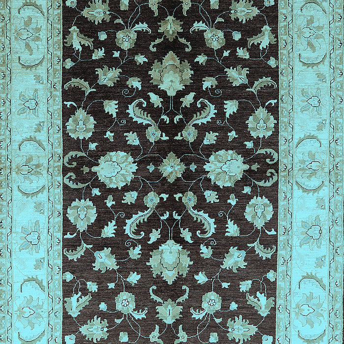 Oriental Light Blue Traditional Rug, urb621lblu