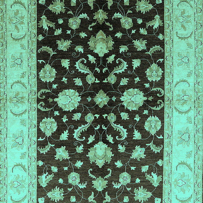 Oriental Turquoise Traditional Rug, urb621turq