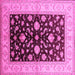 Square Oriental Pink Traditional Rug, urb621pnk